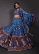 Blue Patola Print Lehenga Choli